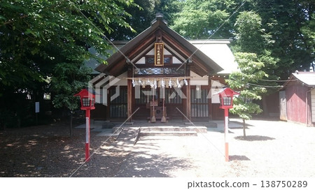 Kawaguchi City, Saitama Prefecture! The main hall of Kami-Aoki Hikawa Shrine 138750289