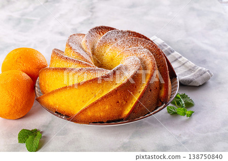 Italian traditional orange cake Chiambella Italian traditional orange cake Chiambella 138750840