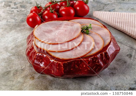 Delicous pork carbonate slices snack Delicous pork carbonate slices snack 138750846