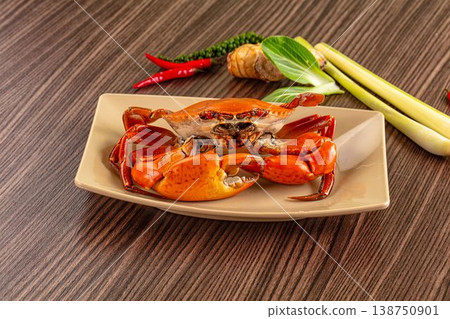 Gourmet Steamed orange wild crab Gourmet Steamed orange wild crab 138750901