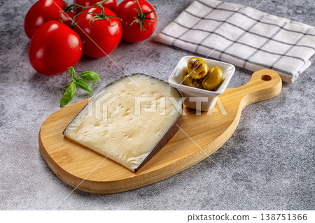 French Gruyere cheese over board French Gruyere cheese over board 138751366