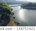 Lake and bridge 138751421