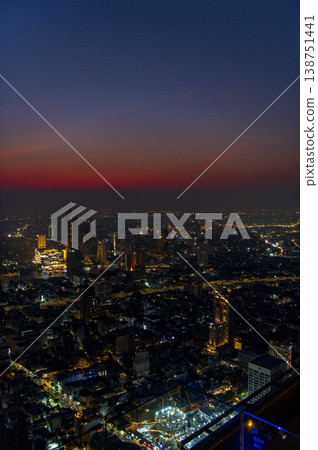 Night view of Thailand Bangkok 138751441