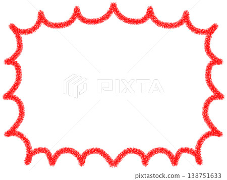Cute red hand-painted frame Cute red hand-painted frame 138751633