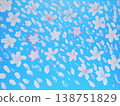 Cherry blossoms floating in water 138751829