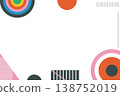 Abstract geometric banner frame with colorful shapes and minimal design 138752019