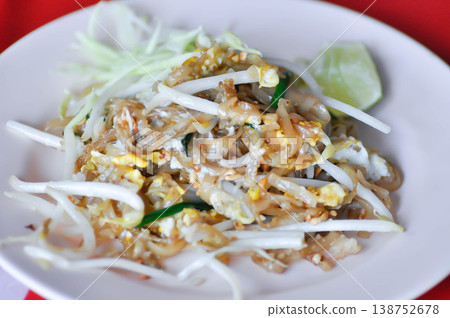 stir fried noodles or pad thai , noodles without soup or Thai food stir fried noodles or pad thai , noodles without soup or Thai food 138752678