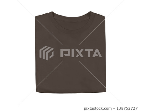 Olive Green colour blank fashion folded tee front mockup template Olive Green colour blank fashion folded tee front mockup template 138752727