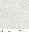 Floral porcelain tiles. A perfectly seamless pattern. 138753173