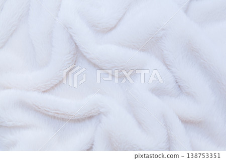 Faux fur background material (white) Faux fur background material (white) 138753351