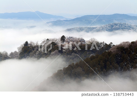 冬日雲海與備中松山城(天空之城)25359 冬日雲海與備中松山城(天空之城)25359 138753443