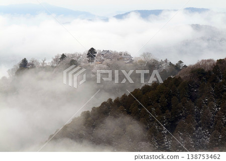 冬日雲海與備中松山城(天空之城)25661 冬日雲海與備中松山城(天空之城)25661 138753462