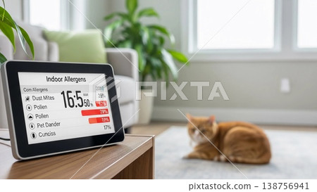 Digital display on a side table shows  138756941