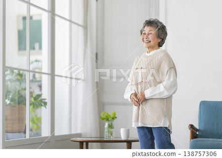A smiling senior woman 138757306