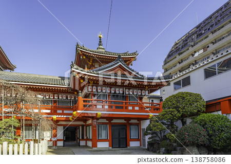 Nagoya city center, Osu shopping district, Osu Kannon Temple, Shion-den Hall, Nagoya City, Aichi Prefecture Nagoya city center, Osu shopping district, Osu Kannon Temple, Shion-den Hall, Nagoya City, Aichi Prefecture 138758086