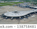 Planes at Vnukovo International Airport. Bird's-eye view. 138758481