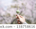 櫻花和吃了一半的餃子——「花上餃子」的意象。 138758616