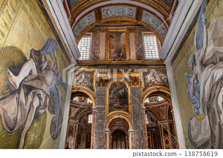 Interiors of san Paolo Maggiore church, Naples, Italy Interiors of san Paolo Maggiore church, Naples, Italy 138758619