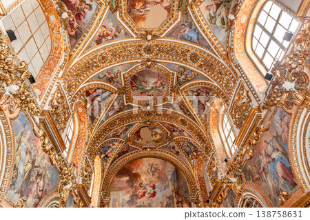 Interiors of san Paolo Maggiore church, Naples, Italy 138758631
