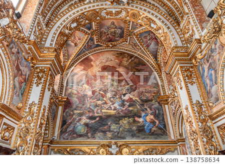 Interiors of san Paolo Maggiore church, Naples, Italy 138758634
