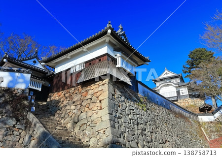 [Okayama Prefecture] Bitchu Matsuyama Castle (existing keep) in winter 138758713
