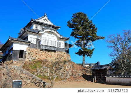 【岡山縣】備中松山城（現存天守閣）冬季 138758723