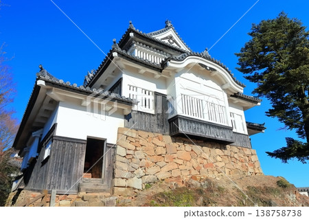 [Okayama Prefecture] Bitchu Matsuyama Castle (existing keep) in winter 138758738