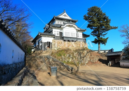 [Okayama Prefecture] Bitchu Matsuyama Castle (existing keep) in winter 138758739