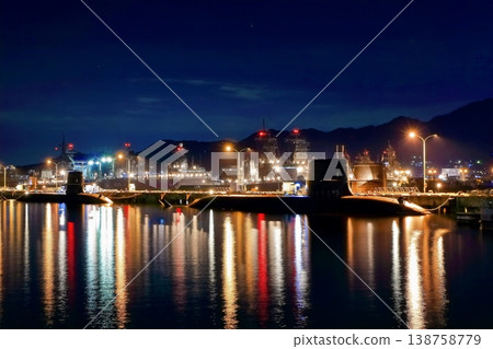 [Hiroshima Prefecture] Night view of Array Karasukojima (Kure Park) 138758779