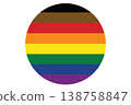 LGBT Rainbow flag circle style.   138758847