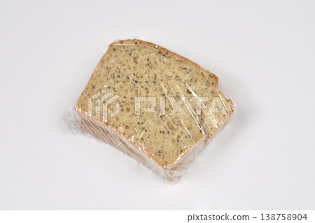 Whole Grain Sandwich Wrapped in Plastic Whole Grain Sandwich Wrapped in Plastic 138758904