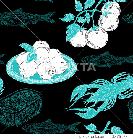 vector illustration of food and raw logo 138761783