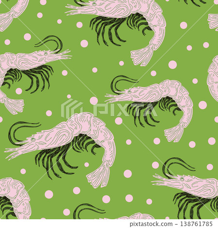 seamless pattern with waves 138761785