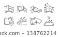 Car film wraps icon set. It includes protect, business, car wrapping, vehicle wrap and more line icons. 138762214