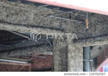 Image of steel frame fireproof coating Image of steel frame fireproof coating 138762567