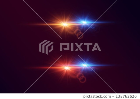 Abstract glowing lens flare light streaks creating vibrant contrast background Abstract glowing lens flare light streaks creating vibrant contrast background 138762626