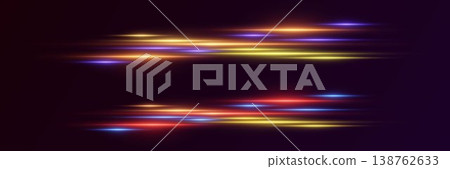 Abstract speed light lines creating a dynamic futuristic motion effect Abstract speed light lines creating a dynamic futuristic motion effect 138762633