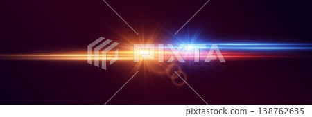 Luminous energy bursts creating vibrant lens glare and laser light streaks effect Luminous energy bursts creating vibrant lens glare and laser light streaks effect 138762635