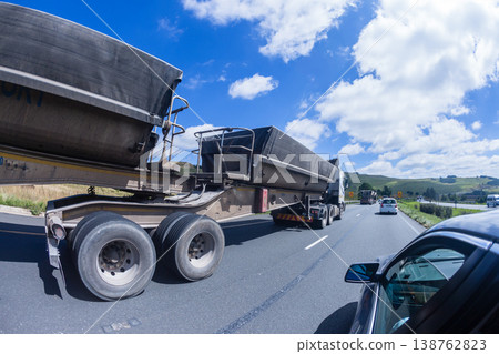 Road Highway Trucks Vehicles Landscape 138762823
