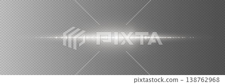 Creating a horizontal white glowing light effect with glare and bright sparkles Creating a horizontal white glowing light effect with glare and bright sparkles 138762968