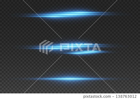 Blue light trails creating a speed effect on a transparent background Blue light trails creating a speed effect on a transparent background 138763012