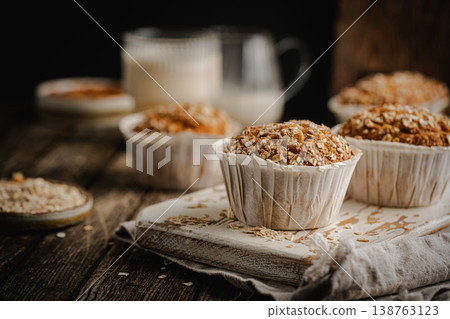 Home Baked Superfood Muffins 138763123