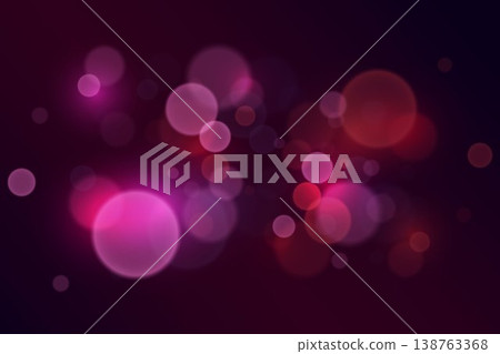 Abstract bokeh background showing glowing pink, red, and purple light circles Abstract bokeh background showing glowing pink, red, and purple light circles 138763368