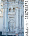 Historic Marble Feature Showcasing Classical Architectural Elements And Weathering Effects 138763872