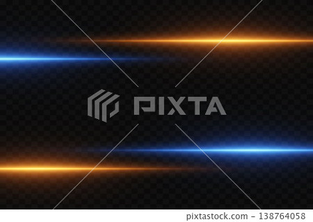 Dynamic light beams creating speed effect glowing across a dark abstract background Dynamic light beams creating speed effect glowing across a dark abstract background 138764058