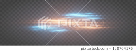 Speeding light trails creating a dynamic futuristic neon effect with glowing sparks Speeding light trails creating a dynamic futuristic neon effect with glowing sparks 138764176