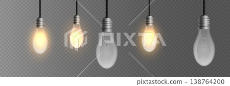 Light bulbs illuminating, depicting ideas, creativity, innovation and technology Light bulbs illuminating, depicting ideas, creativity, innovation and technology 138764200