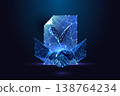 Digital business contract with handshake and checkmark, concept of agreement, trust and partnership 138764234
