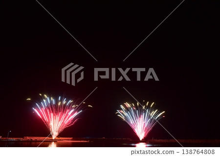 Ube City Fireworks Festival: Fireworks display, Aerial fireworks, Yamaguchi Prefecture, Chugoku region Ube City Fireworks Festival: Fireworks display, Aerial fireworks, Yamaguchi Prefecture, Chugoku region 138764808