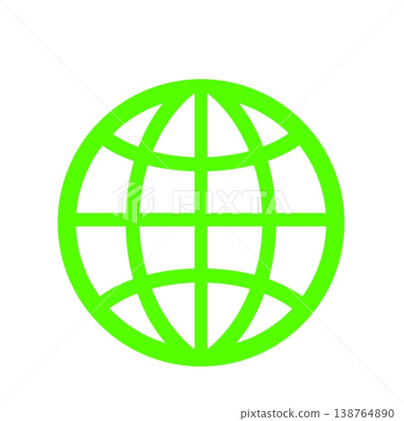 A globe icon (green) representing a network connecting the world. A globe icon (green) representing a network connecting the world. 138764890
